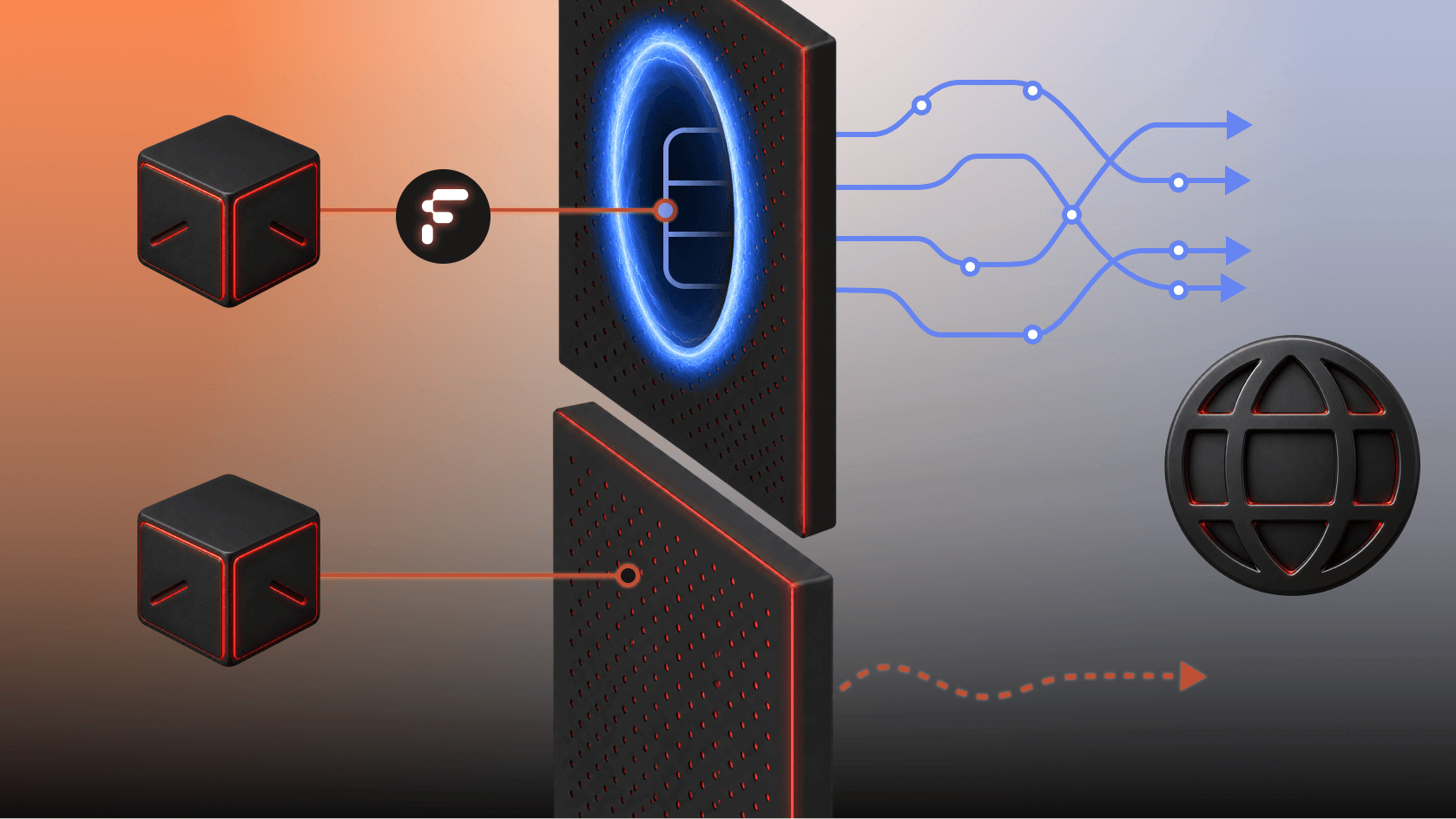 Psiphon Forge's adaptive multi-protocol stack maintaining connectivity